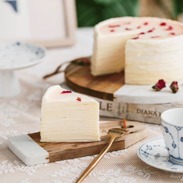 Victoria Rose Black Tea Miller Crepe Cake