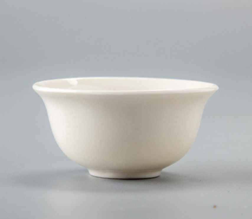 White Ceramic Teacup* Set of Two